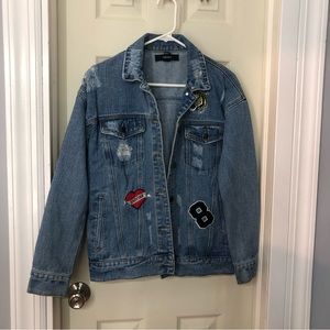 Oversized denim jacket